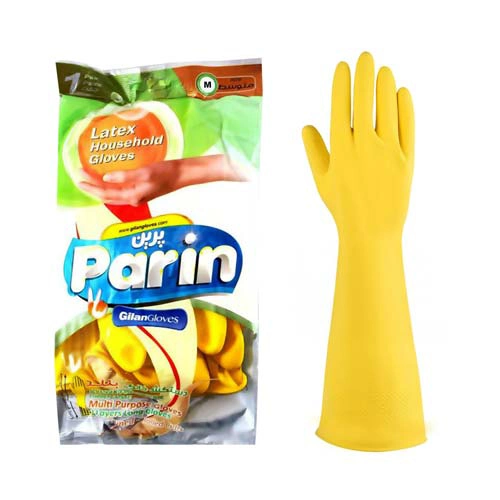 PARIN-პარინ ლატექსის სამეურნეო ხელთათმანი გრძელი მკლავით MEDIUM